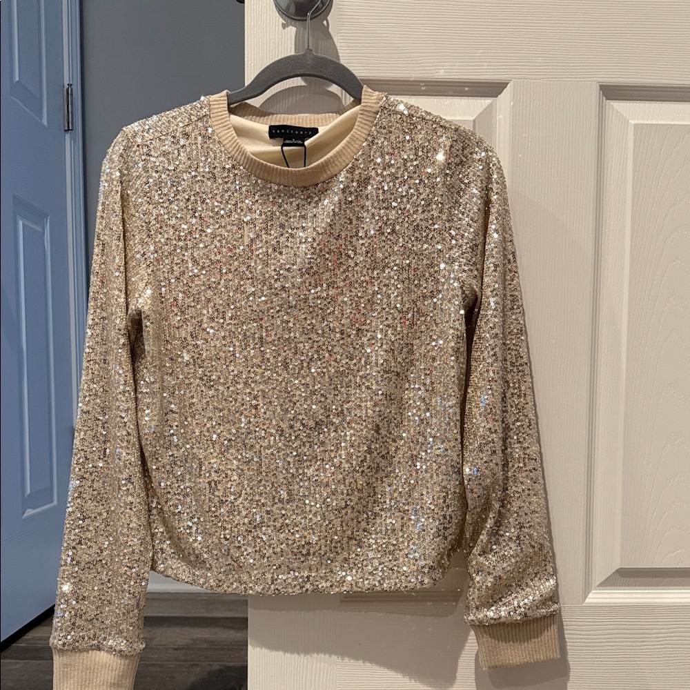 NWT Sanctuary Sparkling Sequin Top